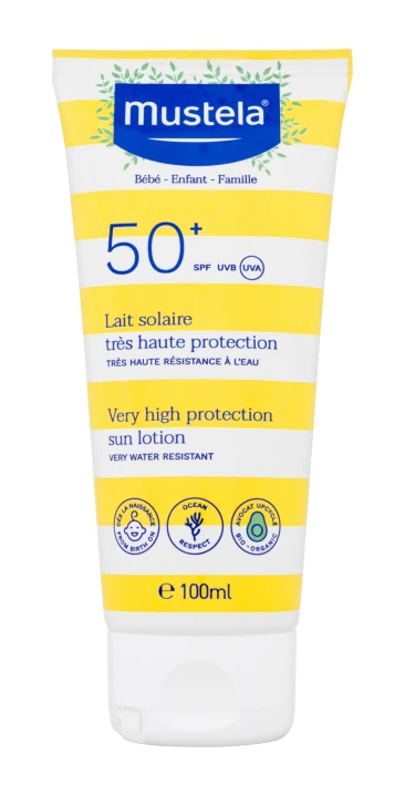 Mustela Bebe Family Very High Protection Sun Lotion SPF50+ Preparat do opalania ciała 100ml