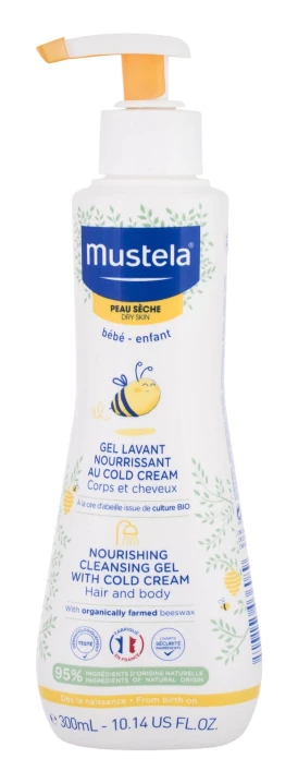 Mustela Bebe Nourishing Cleansing Gel with Cold Cream Żel pod prysznic 300ml