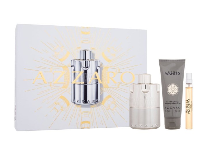 Zestaw Azzaro Wanted Woda perfumowana 100ml + woda perfumowana 10ml + żel pod prysznic 75ml