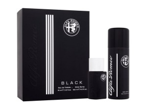 Zestaw Alfa Romeo Black Woda toaletowa 15ml + Dezodorant 150ml