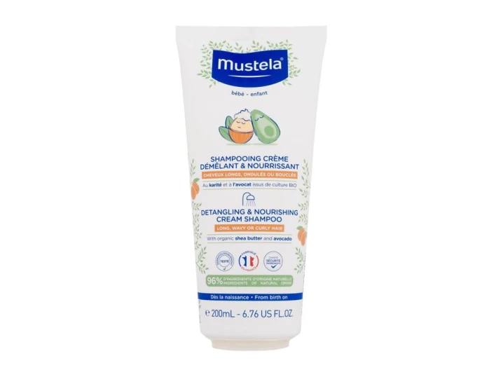 Mustela Bebe Detangling & Nourishing Cream Szampon do włosów 200ml
