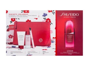 Zestaw Shiseido Ultimune Power Infusing Concentrate Serum do twarzy 50ml + pianka oczyszczająca 30ml + tonik do twarzy 30ml + edp 4ml + kosmetyczka