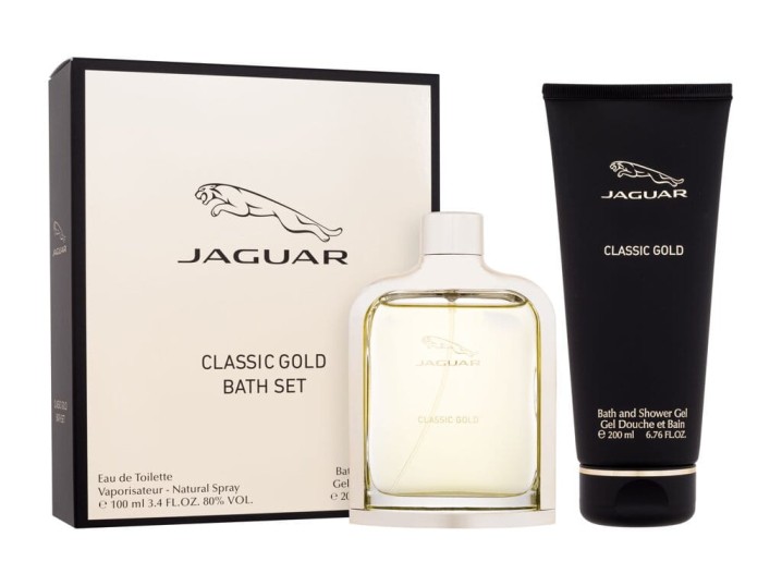 Zestaw Jaguar Classic Gold Woda toaletowa 100ml + Żel 200ml