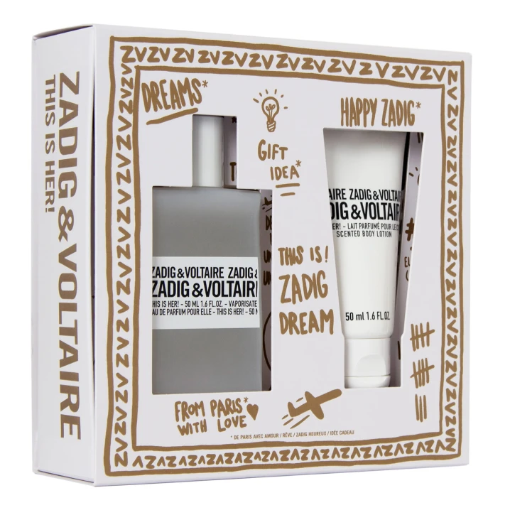 Zestaw Zadig & Voltaire This is Her! Woda Perfumowana 50ml + Balsam Do Ciała  50ml