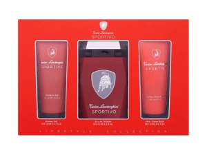 Zestaw Lamborghini Sportivo Woda toaletowa 125ml + Żel pod prysznic 100ml + Balsam po goleniu 100ml