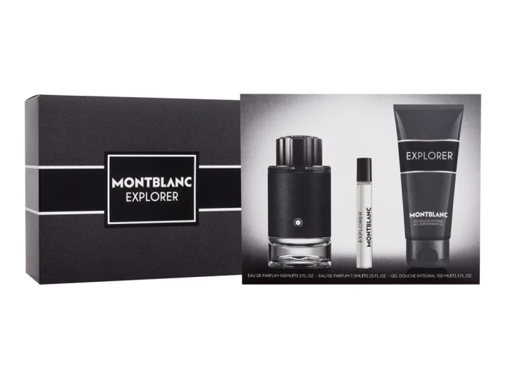 Zestaw Montblanc Explorer Woda perfumowana 100ml + woda perfumowana 7.5ml + żel pod prysznic 100ml