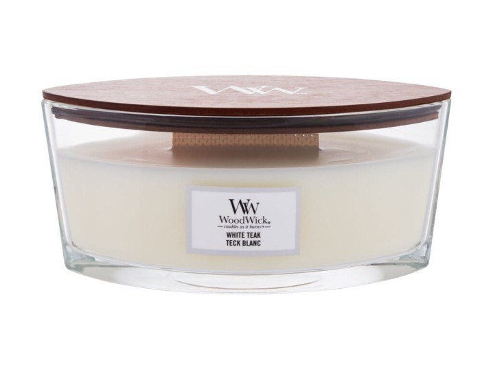 WoodWick White Teak Świeczka zapachowa 453.6g