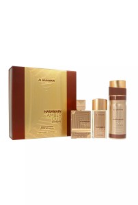 Zestaw Al Haramain Amber Oud Gold Edition Extreme Perfumes Extrait de Parfum 75ml + Extrait de Parfum 30ml + Deodorant Body Spray 200ml