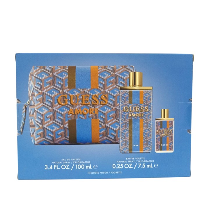 Zestaw Guess Amore Capri Woda toaletowa 100ml +7.5ml + kosmetyczka