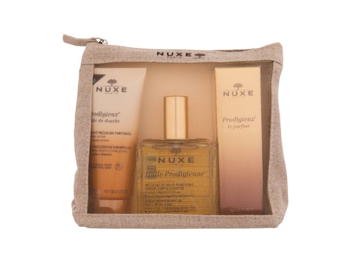 Zestaw NUXE Huile Prodigieuse Olejek pod prysznic 100ml + Suchy olejek 100ml + Prodigieux Le Parfum 30ml 