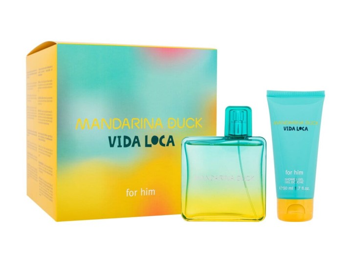 Zestaw Mandarina Duck Vida Loca Woda toaletowa 100ml + Żel 50ml