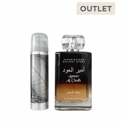 lattafa ameer al oudh woda perfumowana 100 ml   zestaw  