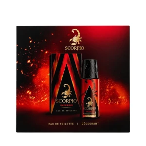 Zestaw Scorpio Inferno Woda toaletowa 75ml + Dezodorant 150ml