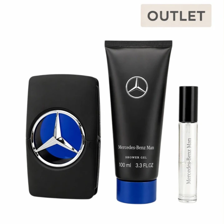 Zestaw Mercedes-Benz Man Woda toaletowa 100ml i 10ml + Żel Pod Prysznic 100ml (outlet)