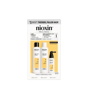 Zestaw Nioxin System 1 Kuracja do włosów naturalnych z lekkim osłabieniem
