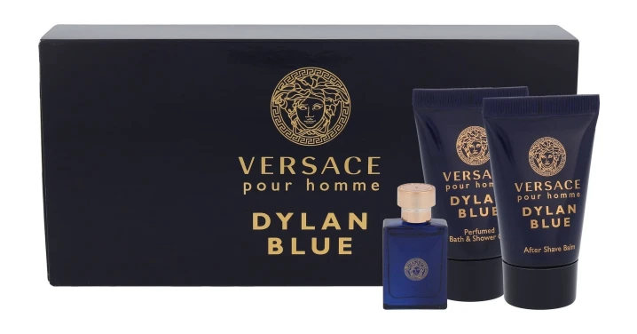 Zestaw Versace Dylan Blue Pour Homme Woda Toaletowa 5ml  + Żel Pod Prysznic 25ml + Balsam po goleniu 25ml