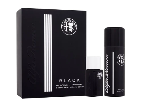 alfa romeo alfa romeo black woda toaletowa 15 ml   zestaw  