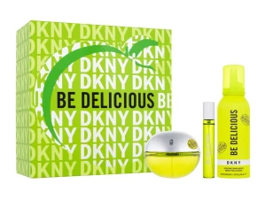 Zestaw DKNY Be Delicious Woda perfumowana 100ml + woda perfumowana 15ml + pianka pod prysznic 150ml