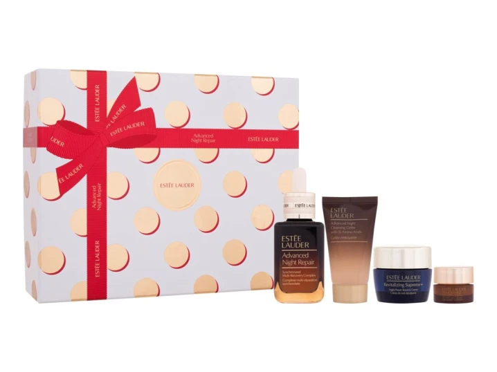 Zestaw Estee Lauder The Lift + Glow Routine Serum do twarzy 50ml +  Advanced Night Cleansing Gelée z 15 aminokwasami 30ml +  Advanced Night Repair Eye Supercharged Gel-Creme Synchronized Multi-Recovery  5ml + Rewitalizacja Supreme + Youth Power Krem 15ml