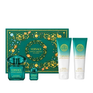 Zestaw Versace Crystal Emerald Woda perfumowana 90ml + edp 5ml + balsam 100ml + żel pod prysznic 100ml
