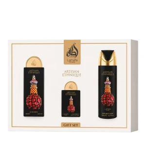 Zestaw Lattafa Artisan Ethnique Woda Perfumowana 100ml + Woda Perfumowana 20ml + Deodorant 200ml