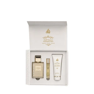 Zestaw Lattafa The Kingdom Men Woda Perfumowana 100ml + Woda Perfumowana 12ml + Żel Pod Prysznic 100ml