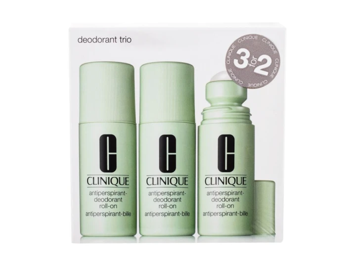 Zestaw Clinique Deodorant Trio Antyperspirant 3x75ml