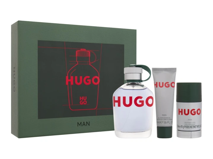 Zestaw Hugo Boss Hugo Man Woda toaletowa 125ml + Dezodorant w sztyfcie 75ml + Żel pod prysznic 50ml