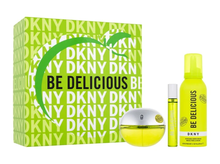Zestaw DKNY Be Delicious Woda perfumowana 100ml + woda perfumowana 15ml + pianka pod prysznic 150ml