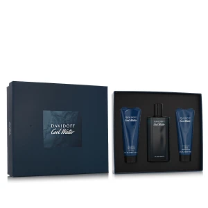Zestaw Davidoff Cool Water for Men Woda toaletowa 125ml + Balsam po goleniu 75ml + Żel pod prysznic 75ml