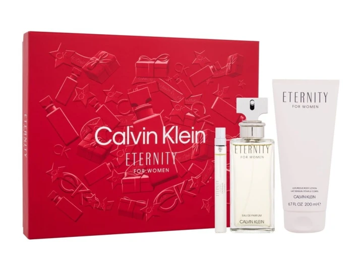 Zestaw Calvin Klein Eternity Women Woda Perfumowana 100ml + Balsam Do Ciała 200ml + Woda Perfumowana 10ml