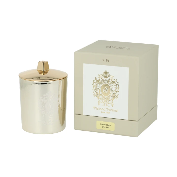 Tiziana Terenzi Cassiopea Scented Candle in Gold Glass Świeca 170g
