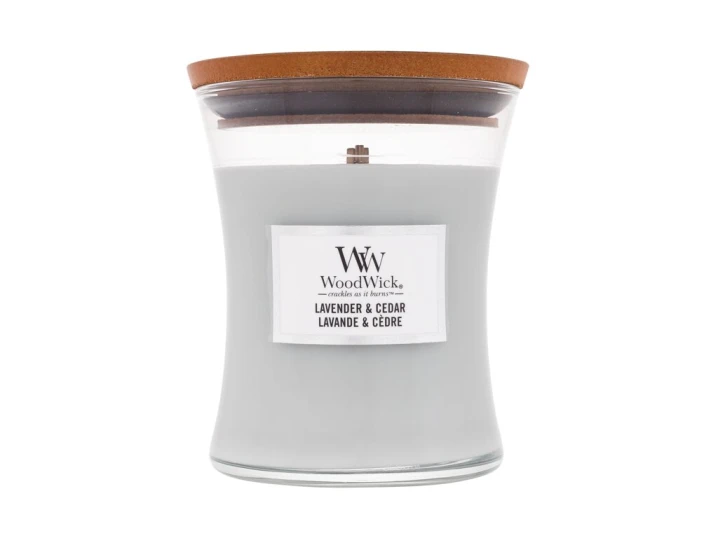 WoodWick Lavender & Cedar Świeczka zapachowa 275g