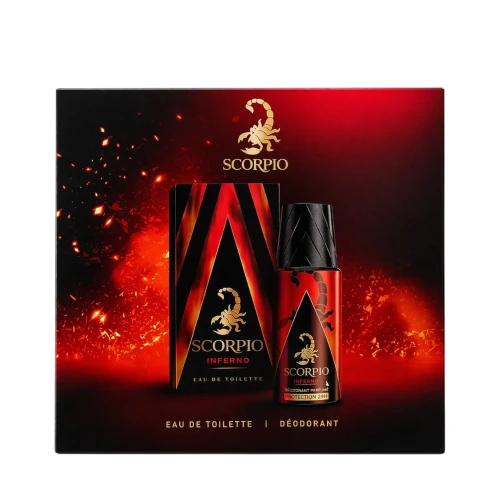 scorpio inferno woda toaletowa 75 ml   zestaw  