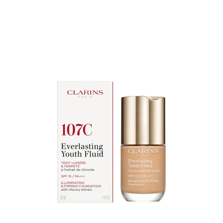 Clarins Everlasting Youth Fluid SPF15 Podkład Do Twarzy 30ml - 107 C