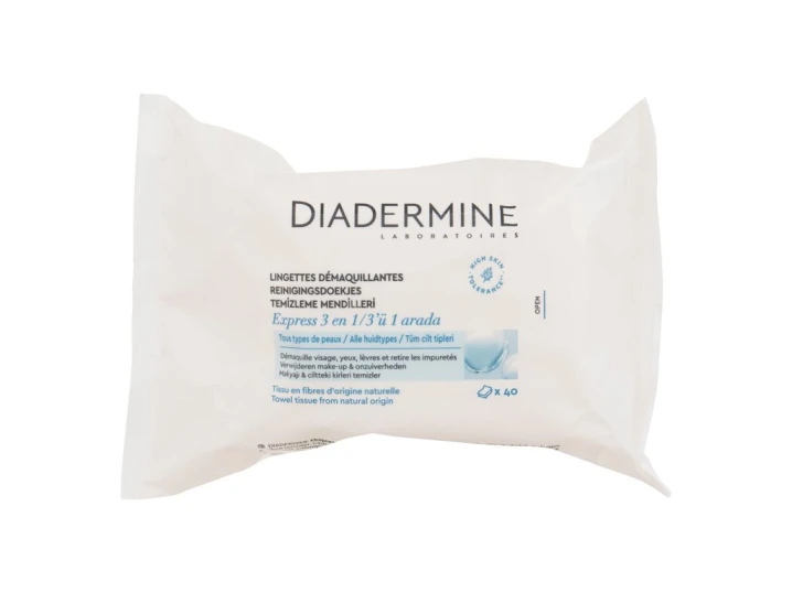 Diadermine Express Fresh 3-In-1 Cleansing Wipes Chusteczki oczyszczające 40szt