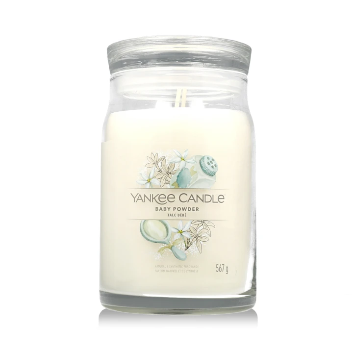 Yankee Candle Signature Scented candle Baby Powder Świeczka 567g