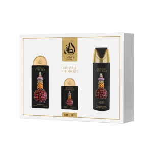 Zestaw Lattafa Pride Artisan Ethnique Woda perfumowana 100ml + edp 20ml + Dezodorant 200ml