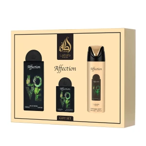 ZestawvLattafa Pride Affection Woda perfumowana 100ml + 20ml + Dezodorant 200ml