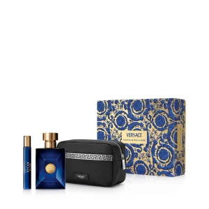Zestaw Versace Pour Homme Dylan Blue Woda toaletowa 100ml + 10ml + Kosmetyczka