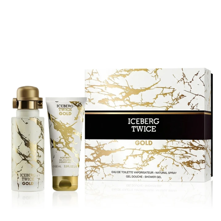 Zestaw Iceberg Twice Gold Woda toaletowa 125ml + Żel pod prysznic 100ml