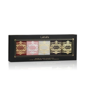 Zestaw Lattafa Badee Al Oud Collection 5x5ml (Oud Oud For Glory, Oud Sublime, Oud Amethyst, Oud Honor & Glory, Oud Noble Blush)