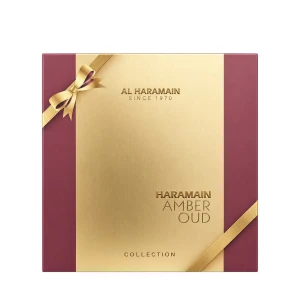 Zestaw Al Haramain Amber Oud Collection 4 x 60ml - Amber Oud Gold Edition + Amber Oud Bleu Edition + Amber Oud White Edition + Amber Oud Carbon Edition