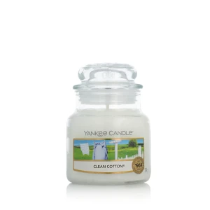 Yankee Candle Classic Small Jar Candles Scented Candle Clean Cotton Świeca zapachowa 104g
