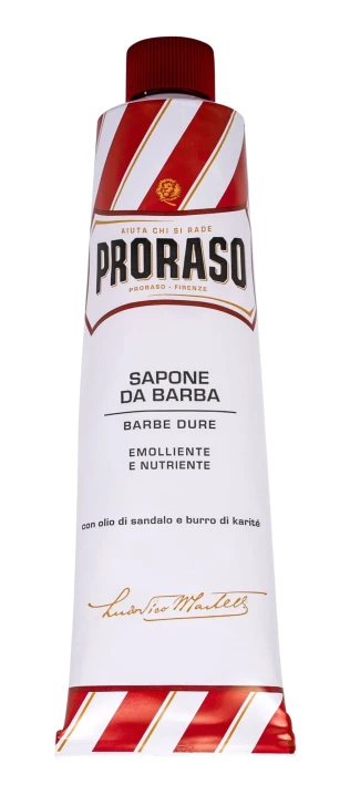 PRORASO Red Shaving Soap In A Tube Pianka do golenia 150ml