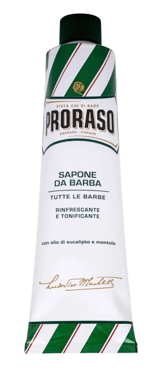 PRORASO Green Shaving Soap In A Tube Pianka do golenia 150ml